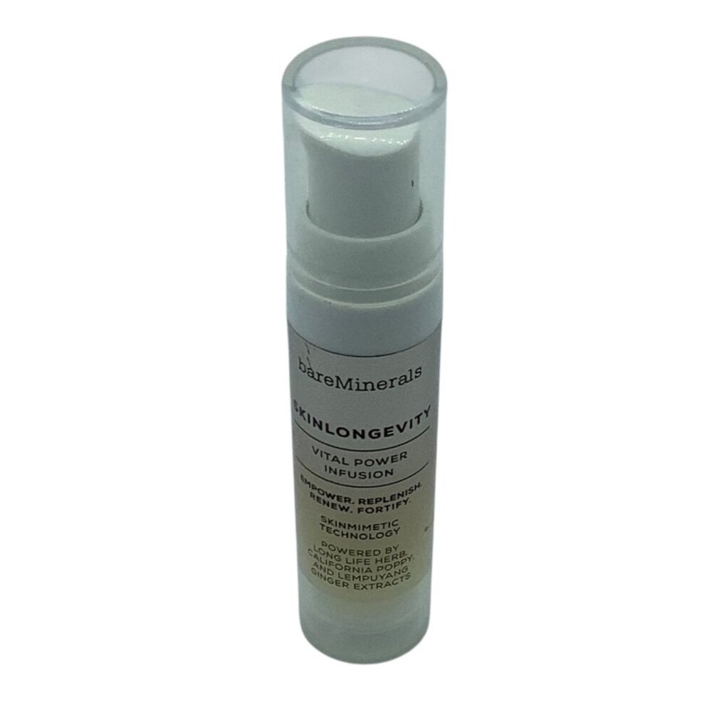Bareminerals Skinlongevity Vital Power Infusion .25 OZ NEW Sample Poppy Ginger